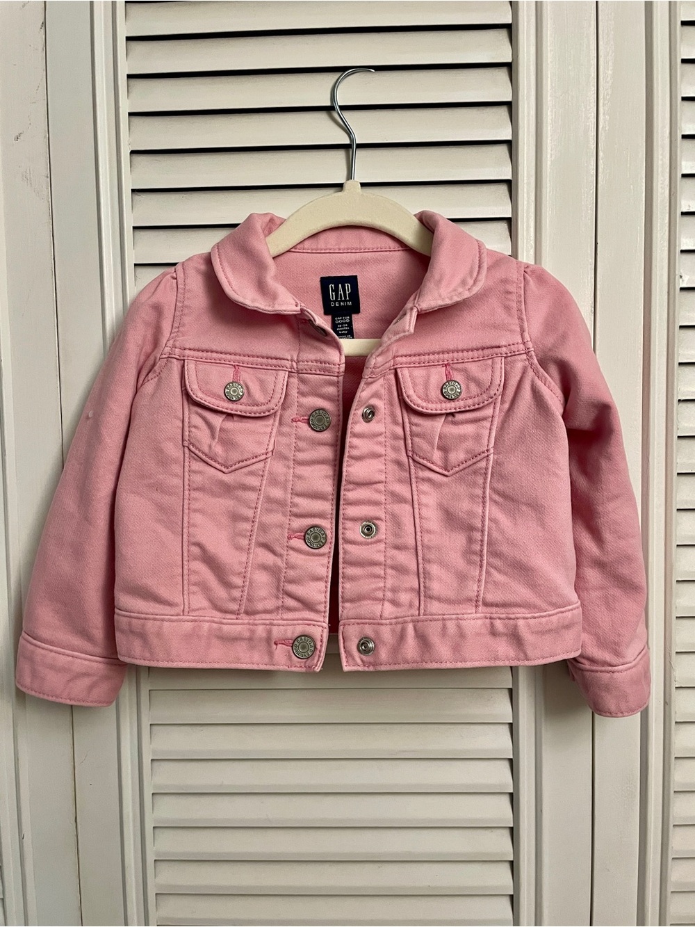 Baby Gap Pink Denim Jacket - Picture 2 of 7